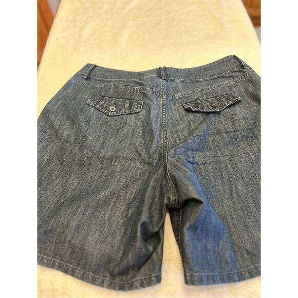 Riders Lee 16W shorts dark blue deep wide front pockets - Picture 5 of 10